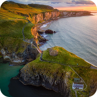 View of a Irish coastline