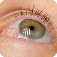Close up of a person's eye